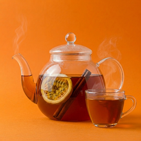 Té piteado de maracuyá